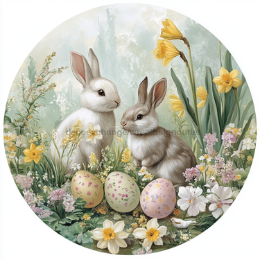 Easter Sign, Easter Florals,, DCO-12817, Sign For Wreath, 10